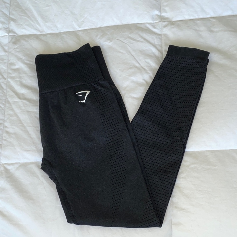 Gymshark Vital Seamless Black Leggings, XS